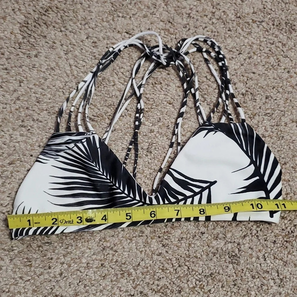 Mikoh Banyans Multi String Bikini Swim Top In Palm Leaf M - Picture 8 of 9